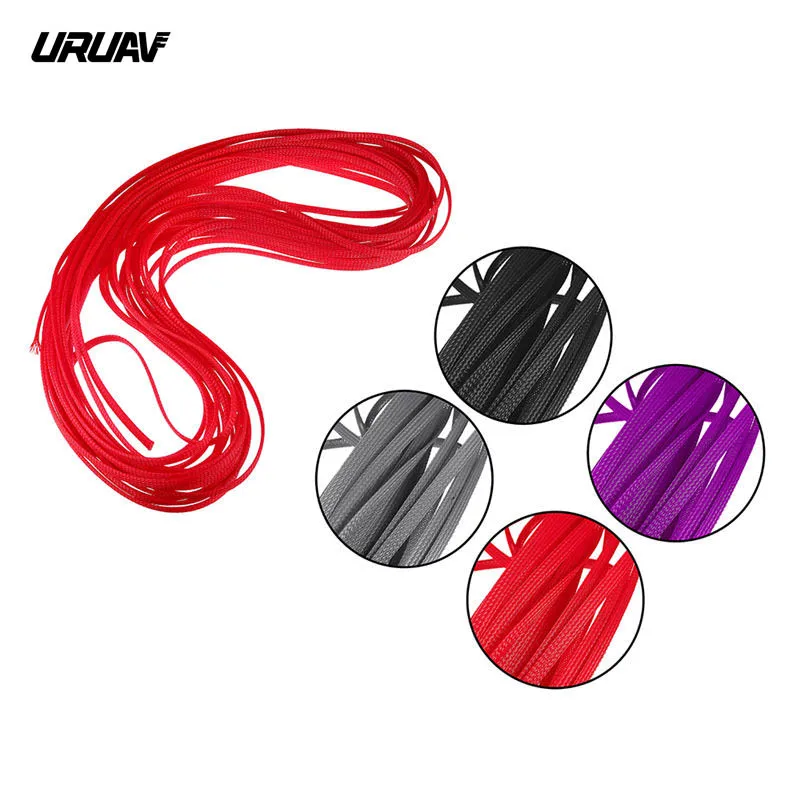 

URUAV 6mm PET Polyester 20m Braided Wire Tube for RC Models Spare Part Accessories