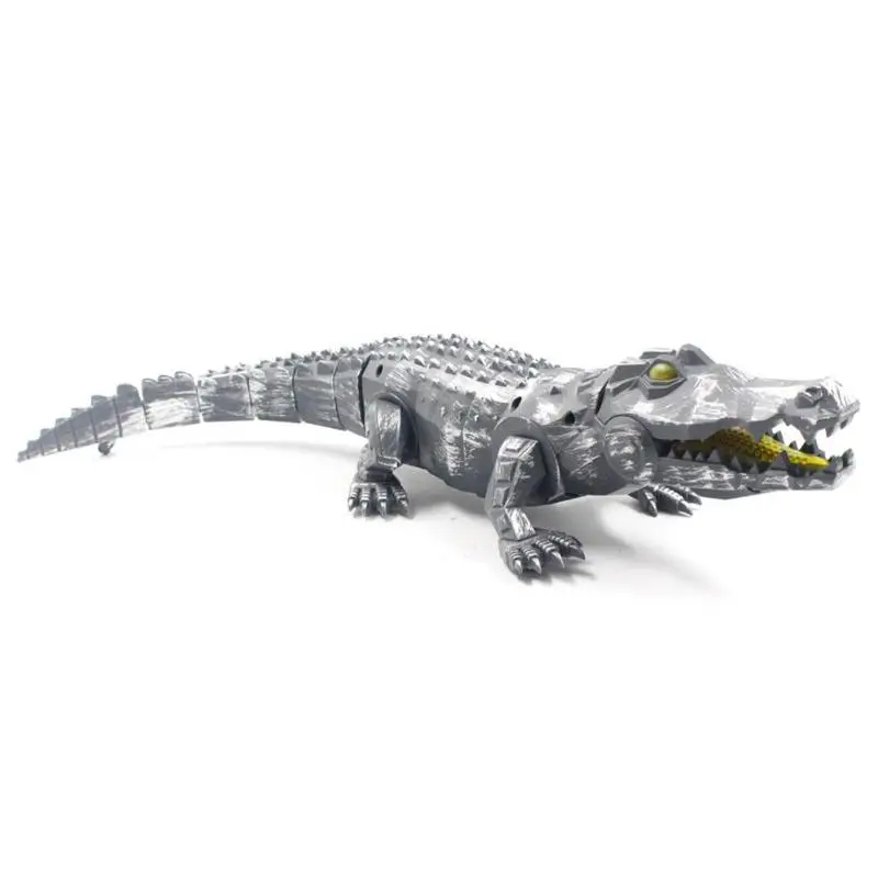 Новые электронные крокодил Ревущие прогулочные Игрушки ревет Электронный Робот-животное модель динозавра с Музыка света Дети
