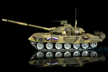 

Henglong 1/16 6.0 Generation Infrared Combat Customized Russia T90 RC Tank 3938 360 Rotation Turret Metal Tracks TH12988