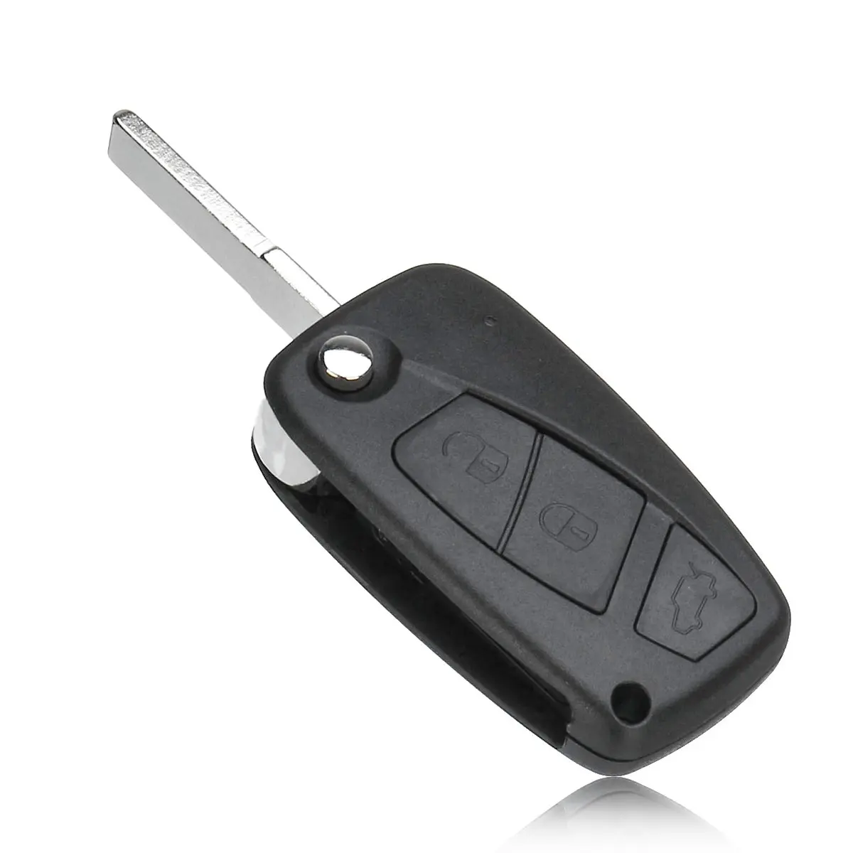 

Black 3 Buttons Flip Car Remote Key Case Shell w/ Blade For Peugeot Bipper Boxer Expert Partner Car Interior Accessories