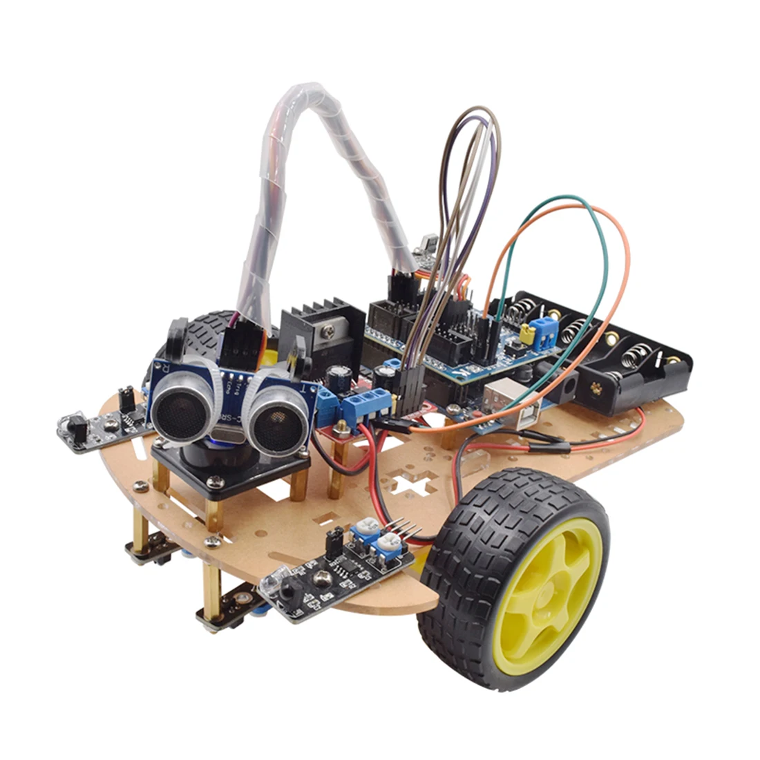 MODIKER Wireless Remote Control Smart Car DIY Kit Infrared Control Robot Car DIY Kit for Arduino High-teach Programmable Toys