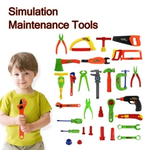 27/32 шт. детей Инструменты для ремонта комплект мальчик Моделирование обслуживание Наборы детская Портативный мастер инструмент Toy Box