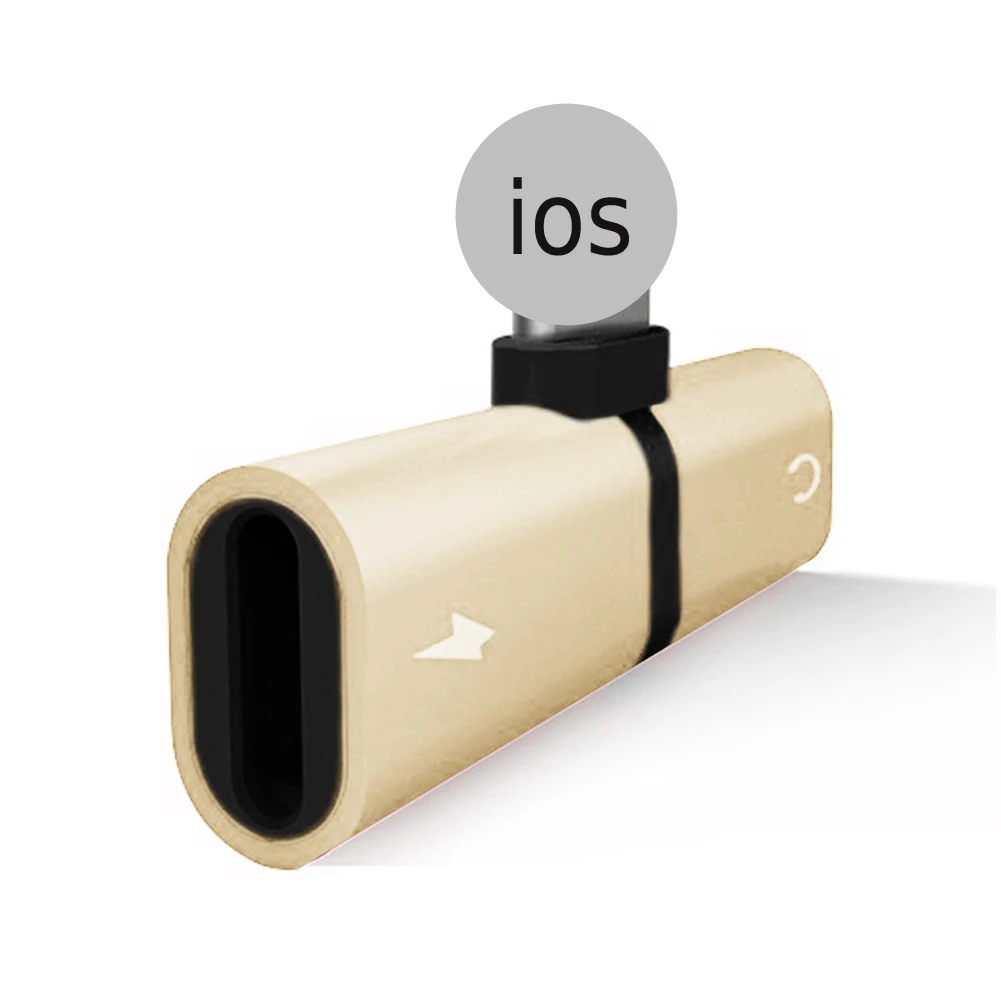 2 in 1 Audio Adapter For iPhone 7 8 Plus X Connector Splitter Charger Headphone Adapter For Jack to Earphone AUX Cable #20