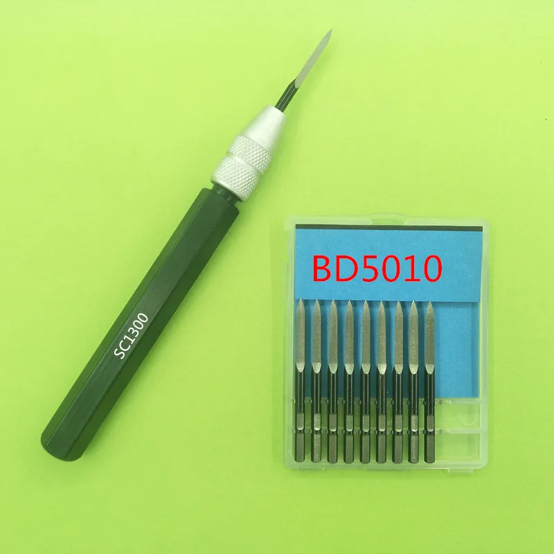 

Нож для снятия заусенцев, плоский скребок, 10 шт. BD5010 + 1 шт. SC1300
