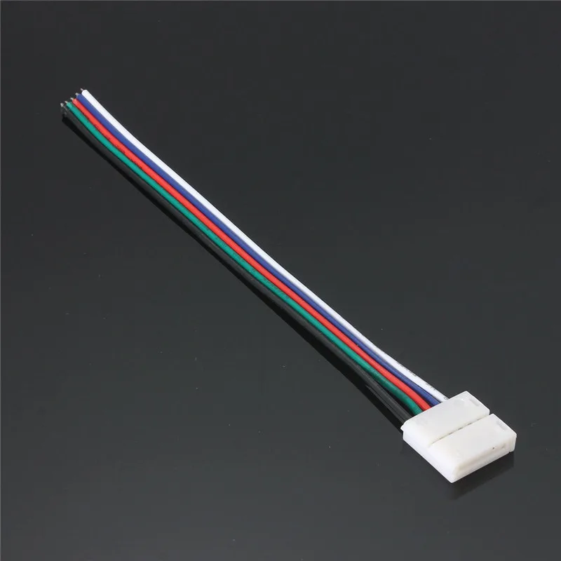CLAITE 10 мм 5 шт RGBW PCB коннектор Pin основной проводной кабель для машины светодиодной