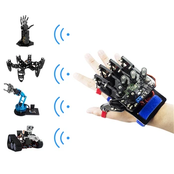 

New Open Source For Arduino UN0 Somatosensory Wearable Built In 4.0 bluetooth Module Robot Gloves Kit for RC Robot Car