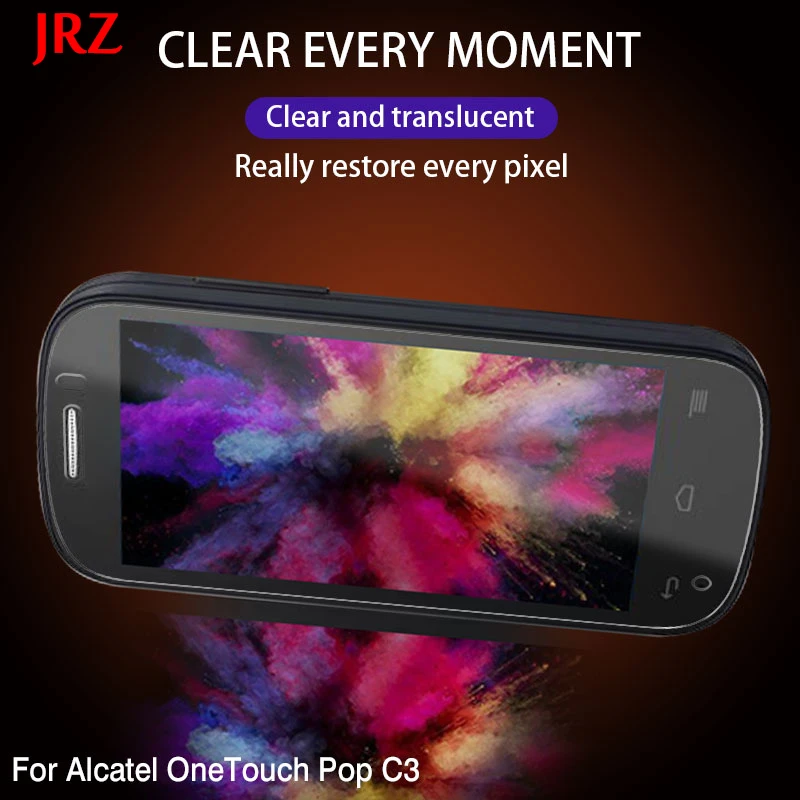 Закаленное стекло для Alcatel OneTouch Pop C3 защита экрана телефона легкая в установке
