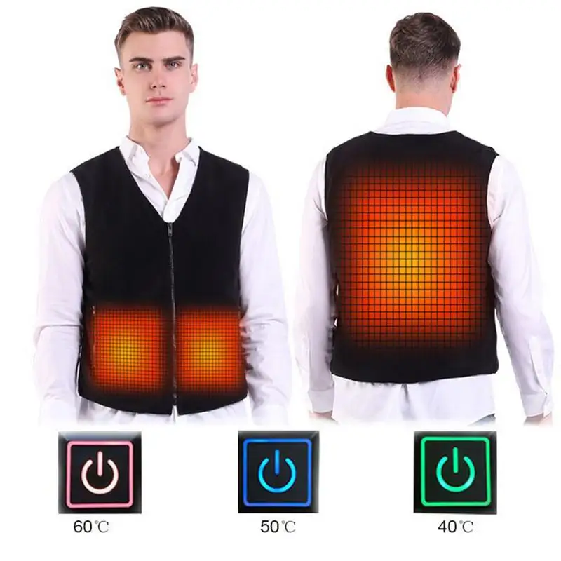 

USB Warm Vest, Intelligent Thermostat Vest, Electric Vest, Charging Heating Vest, Men's Heating Clothes