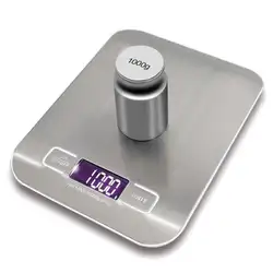ЖК-дисплей электронные кухонные весы Баланс измерение во время приготовления пищи инструмент цифровой 10000 г/1 г Цифровой для взвешивания