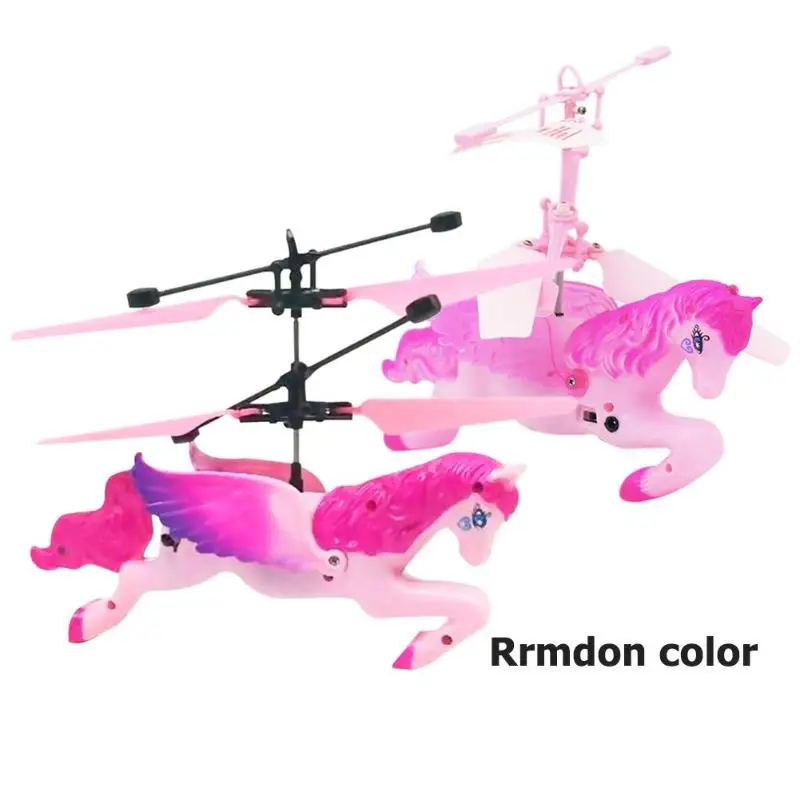 RC Flying Horse Luminous Kid's Flight Toy Kids Light up Wings fairy