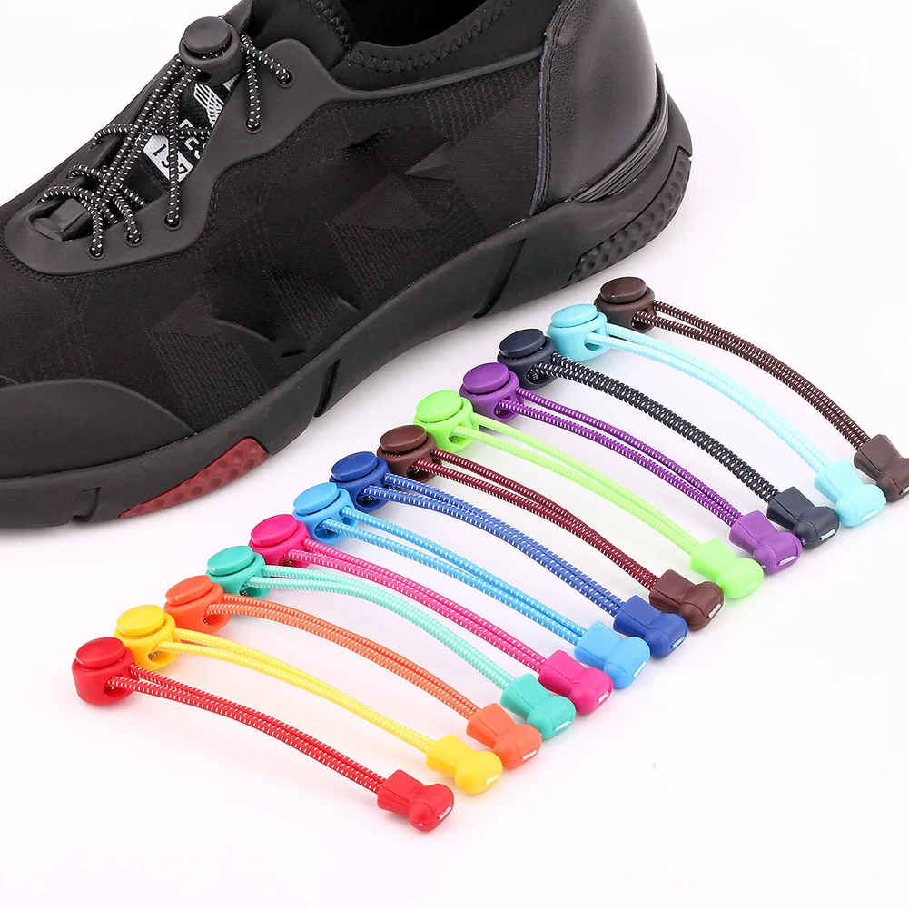 No Tie Elastic Lock Lace System Lock Shoe Laces Shoelaces Runners Kids Adults