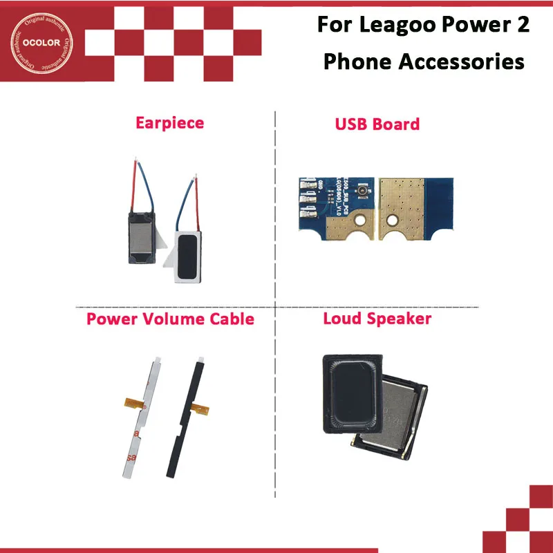 Ocolor для Leagoo power 2 USB разъем зарядная плата мощность объемный кабель Новые запасные части для Leagoo power 2 наушника громкий динамик