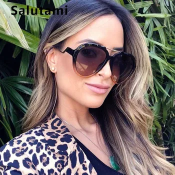 

Double Bridge Oval Sunglasses Women Luxury Brand Bending Leg Chc Sun Glasses Female Vintage Retro Black Brown Frame Shades