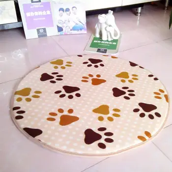 

Cute Dog Big Round Carpets For Living Room Bedroom Rugs And Carpets Non -Slip Chair Floor Mat Kidsroom for Kids Play Mats