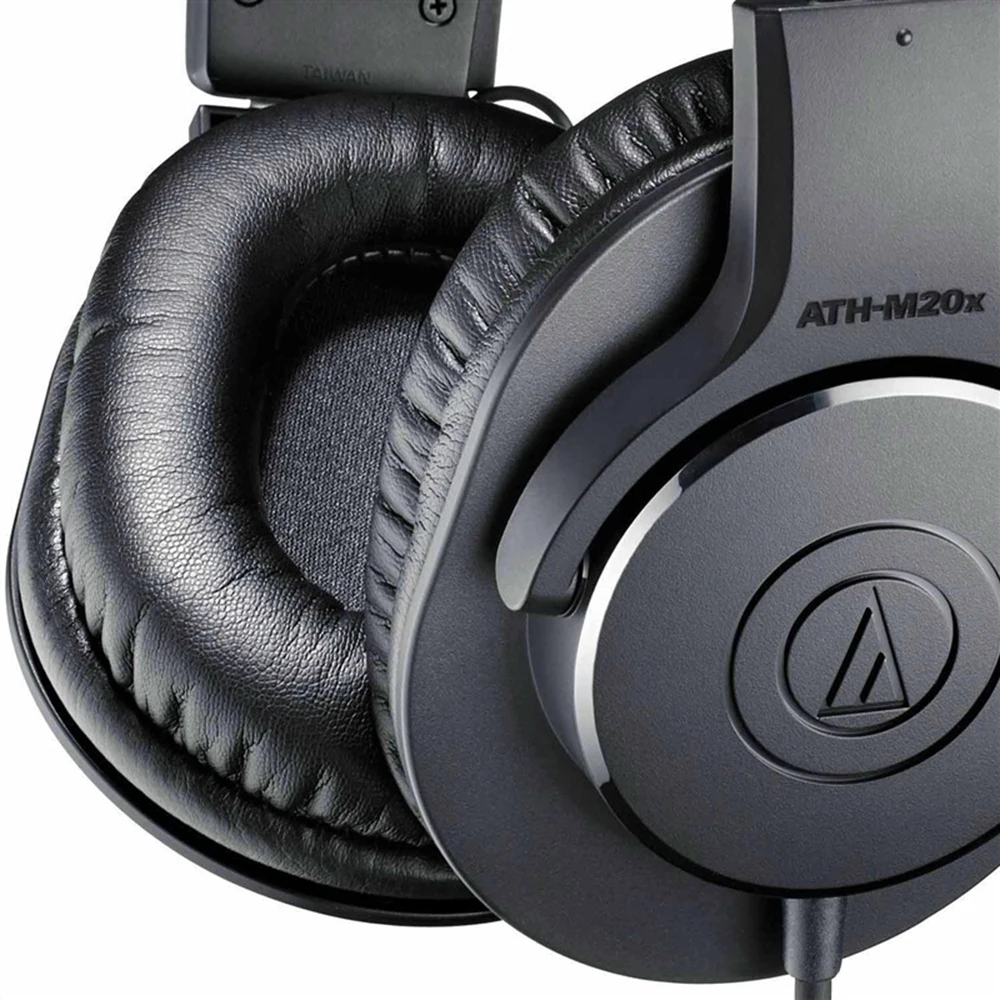 Audio-Technica, профессиональные мониторные наушники, ATH-M20x, Накладные наушники, закрытые сзади, динамические наушники, глубокий бас, звук, проводные наушники