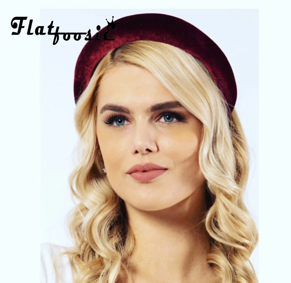 

Flatfoosie 2019 New Trendy Thick Velvet For Women Headbands Hair Accessories Head Band Wedding Headwear 4.5CM Wide Hairbands