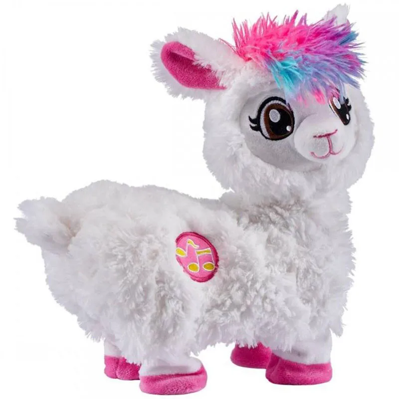 

28cm Can Singing Dance Boppi Pets Alive America Camel Alpaca Zuru Cotton Rainbow Stuffed Plush Llama Toys For kids Birthday Gift