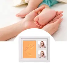 Фоторамка, ручная печать, грязевой костюм, подарок для ребенка, ручная и форма нога, чернила для рук и ног