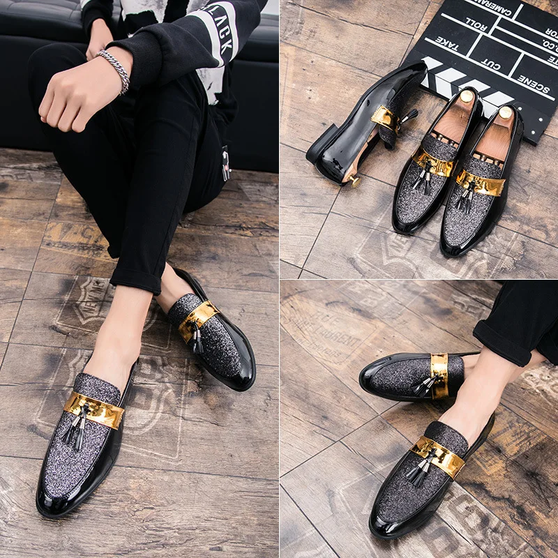 

2019 Man Leather Shoes Shoes England Leather Shoes Men Leather Casual Shoes