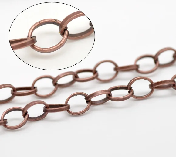 

DoreenBeads 4M Copper Tone Links-Opened Chains Findings 8x6mm (B15276) yiwu