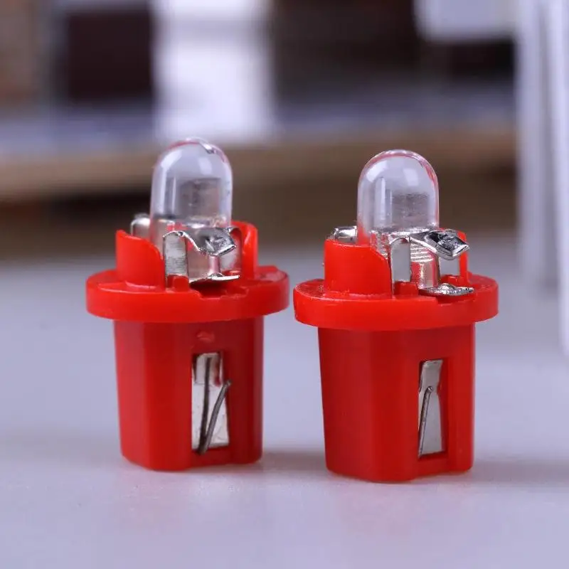 10 шт. T5 B8.5D 5050 SMD СВЕТОДИОДНЫЙ Автомобильный светильник Приборная панель