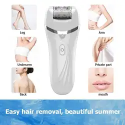 Портативный Для женщин удаления волос машина USB Зарядка Электрический Женский станок для бритья устройство для педикюра скребок удаление