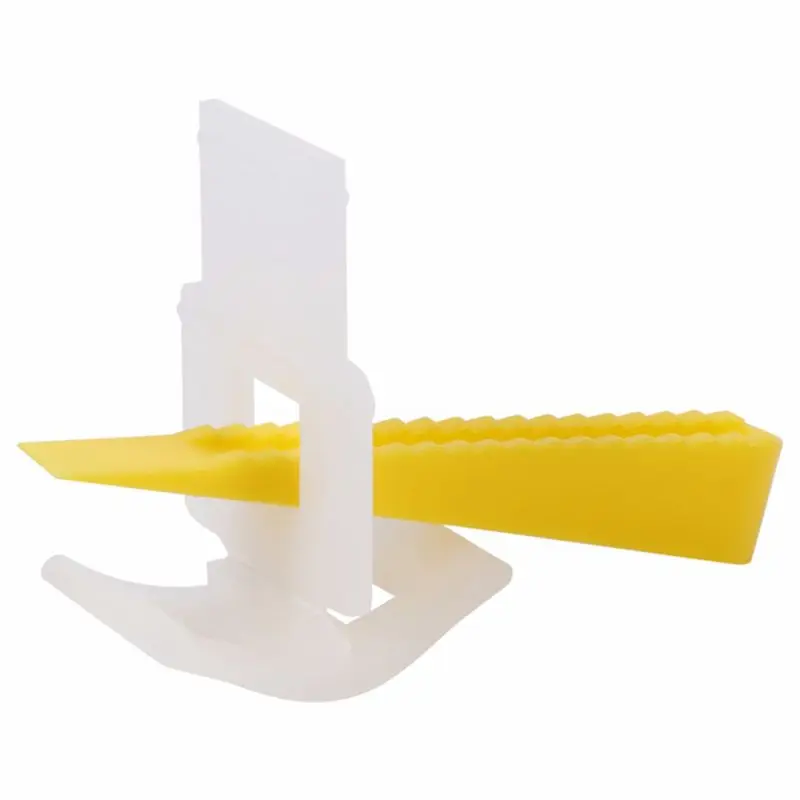 

500 Clips + 200 Wedges Floor Wall Tile Leveler Spacers Flat Leveling System Tools Physical Measuring Tools Plastic Spacers