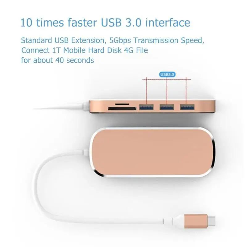 6 in 1 USB C Hub Type C to USB 3.0 PD TF Card Reader Adapter for MacBook 2019 New Computer Peripherals USB Hubs Wholesale 6 in 1 USB C Hub Type C to USB 3.0 PD TF Card Reader Adapter for MacBook 2019 New Computer Peripherals USB Hubs Wholesale