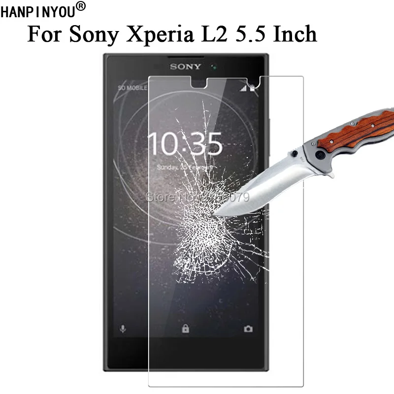 Закаленное стекло 9H 2.5D для Sony Xperia L2 / Dual H3311 H3321 H4311 H4331 5 дюйма защитная пленка +