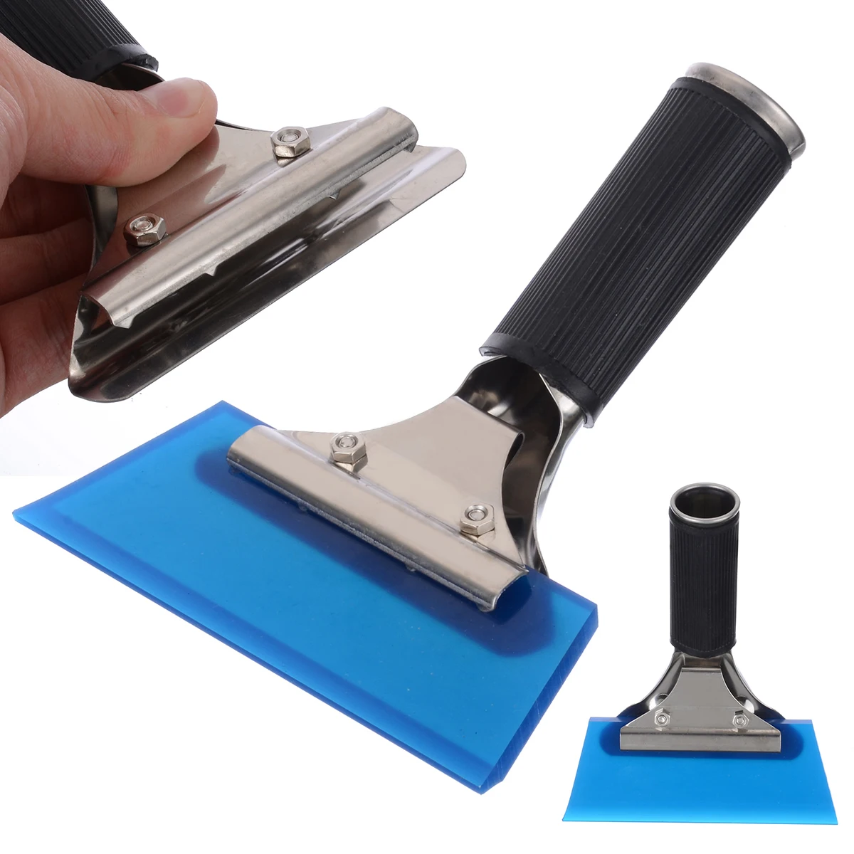Mayitr Blue Car Window Tint Tool Film Tinting Squeegee Razor Blade