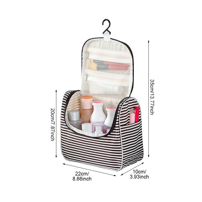 مخطط التجميل حقيبة ماكياج حقيبة منظم النساء السفر غسل طقم أدوات تجميل للماء الحقيبة المنزل الحمام تخزين الملحقات