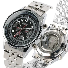 JARAGAR Watches Men's Top Luxury Automatic Mechanical Watch Men Clock Man Stainless Steel Men's Wrist Watch Reloj Hombre 2019 JARAGAR Watches Men's Top Luxury Automatic Mechanical Watch Men Clock Man Stainless Steel Men's Wrist Watch Reloj Hombre 2019