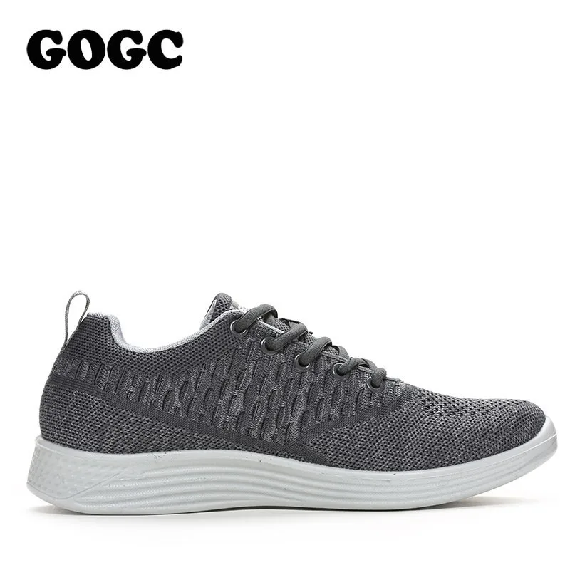 GOGC; брендовая мужская обувь; Повседневная Вулканизированная обувь; черная обувь; Мужская обувь; кроссовки для бега; мужские парусиновые Лоферы без застежки; G337