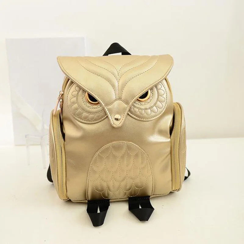 Búho Mochila Mujer de cuero de la Pu de Mujer Mochilas adolescente bolsas de la escuela Mochila femenina Mochila Mochilas Mujer 2019
