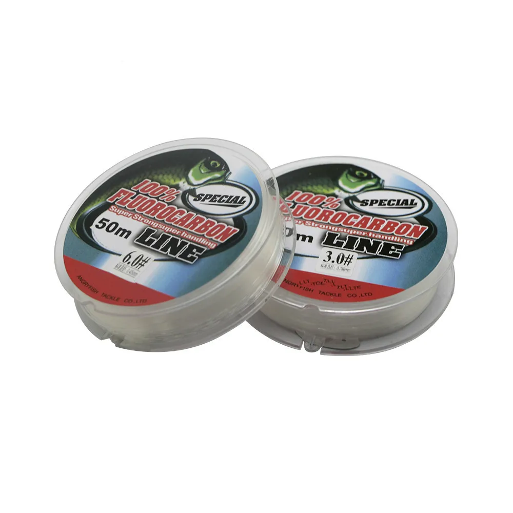 High Quality 50m Monofilament super strong Nylon Fishing Line Fluro Carbon Coating Japan material Fluorocarbon Line For Carp