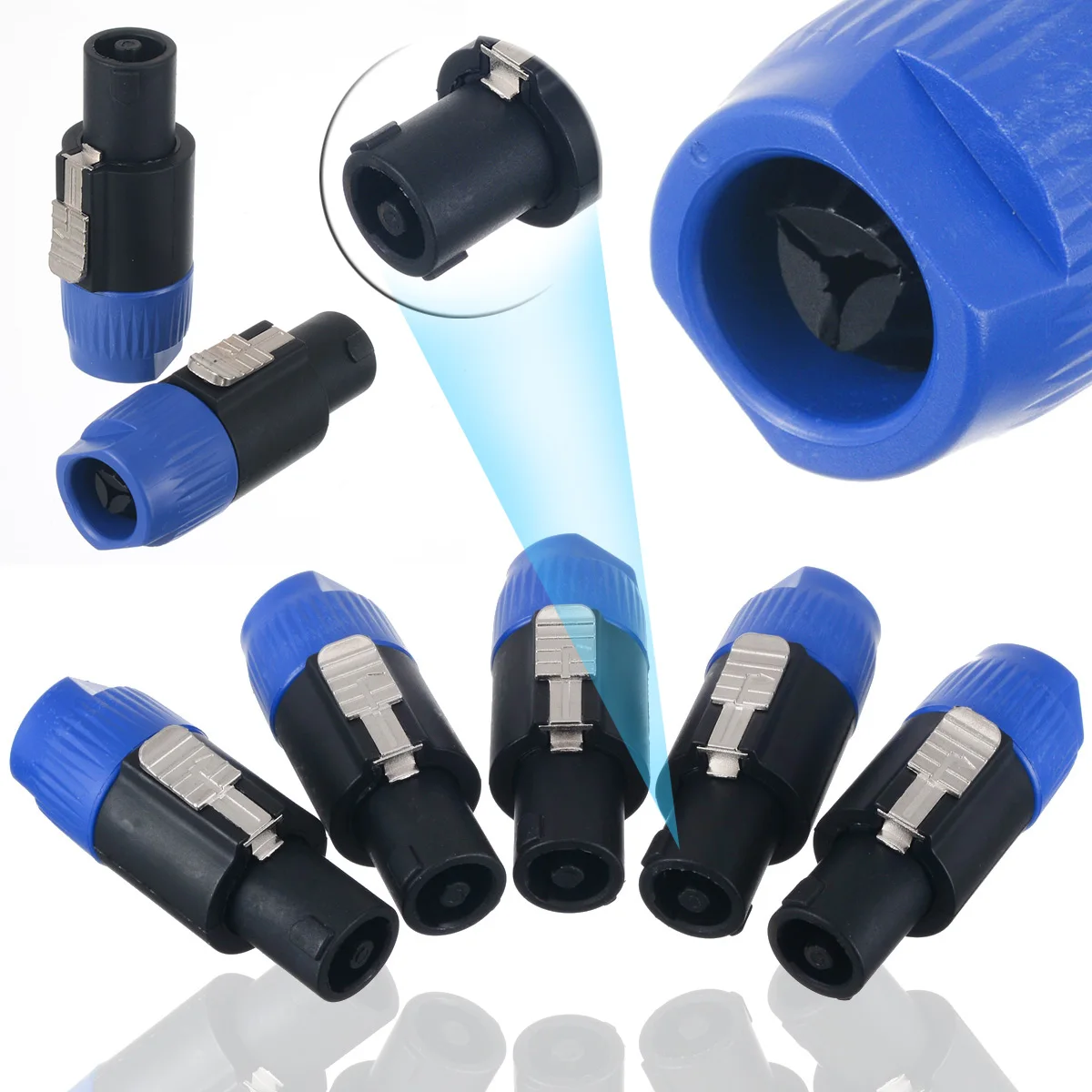 

High Quality Speakon 4 Pin Male Plug Connector Compatible Audio Wire Cable Connectors Electrical Equipment