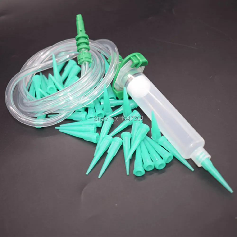 100pc 18G Blunt Tapered Dispensing Tips Grease Oils Glues Sealants