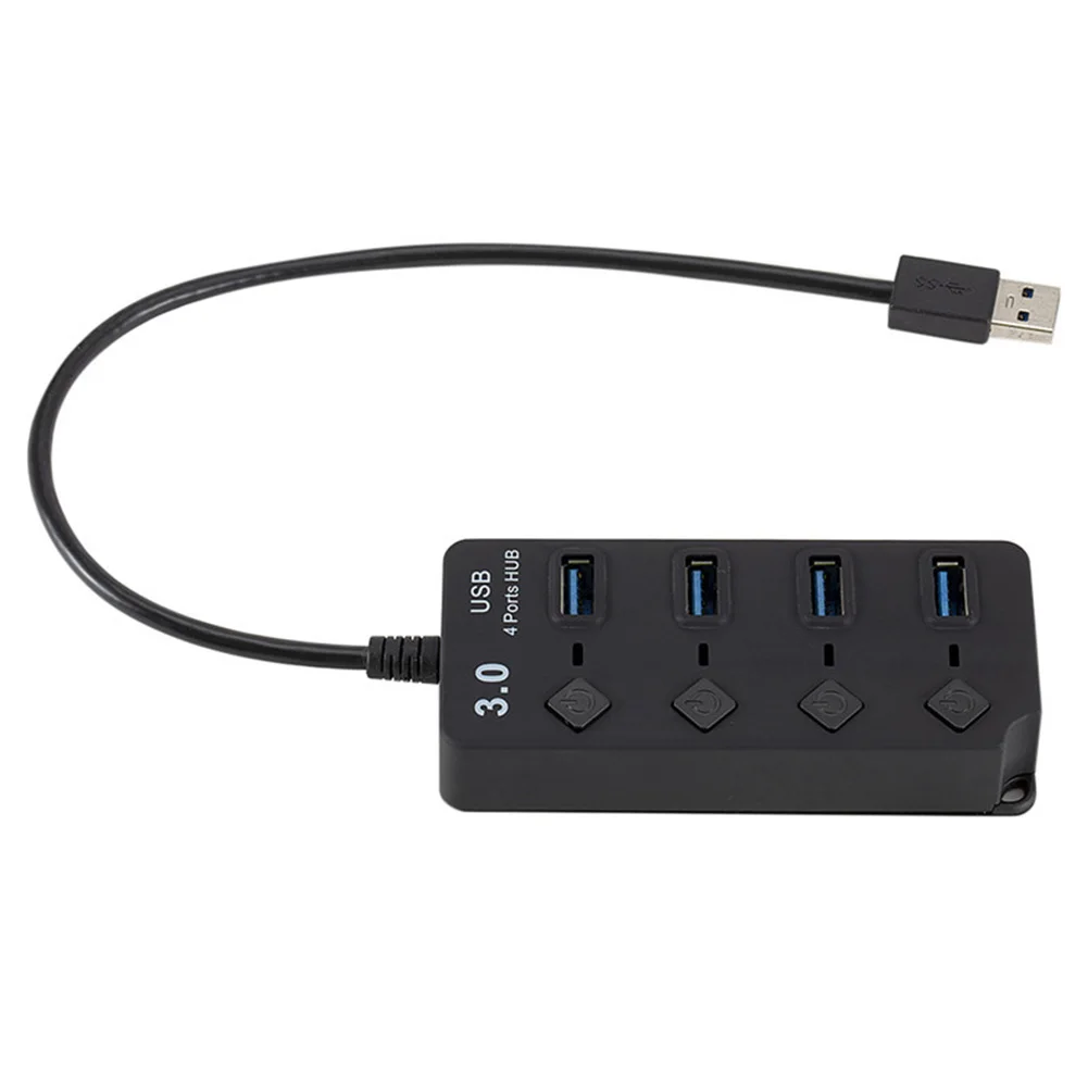 

USB 3.0 All In One Multi Computer Accessories High Speed On Off Splitter Power Adapter With Switch Hub Card Reader 4 Port