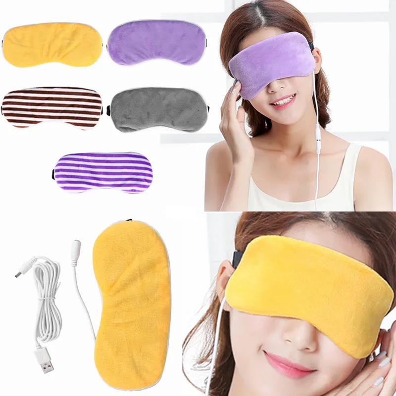 Eye-Mask Lavender Relief-Sleep Heating Travel Fatigue Anti-Dark-Circle USB
