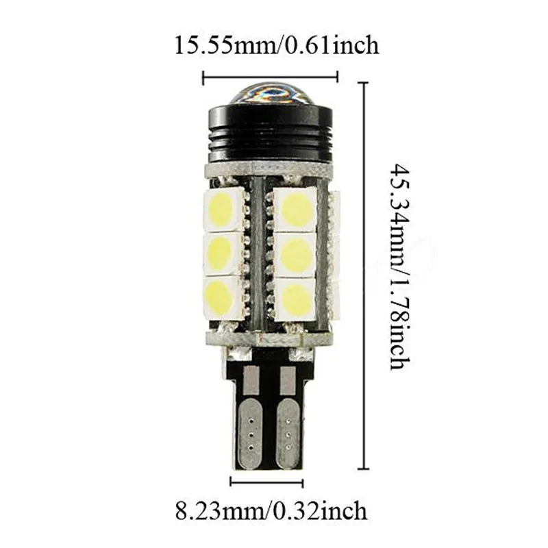 CLAITE DC12V T15 W16W 15SMD 5050 Canbus Error Free светодиодный автомобиль белый заднего вида с