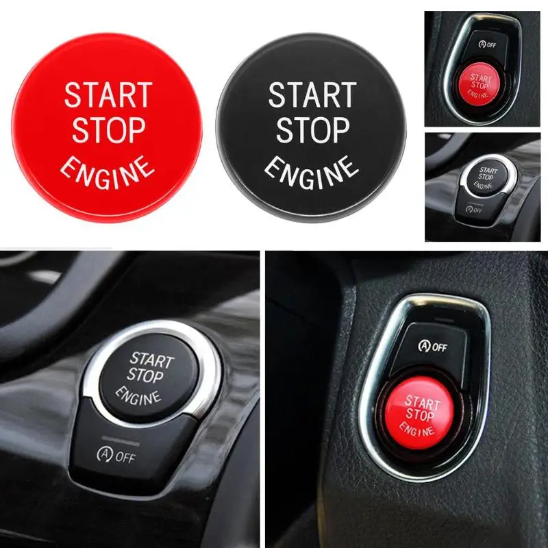 

Car Vehicle Start Stop Engine Push Button Covers Ignition Switch Cover Car Styling for BMW F30 F10 F11 With OFF Key Cars Word