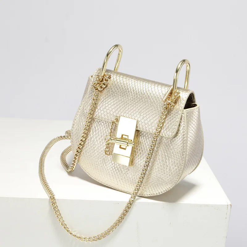 

2018 LEISURE SNAKES PACKAGE LADY CROSS LOCK QUALITY PU CHAIN SINGLE SHOULDER SKEW ACROSS SMALL PIG BAG WOMEN DESIGNER BAGS PURSE