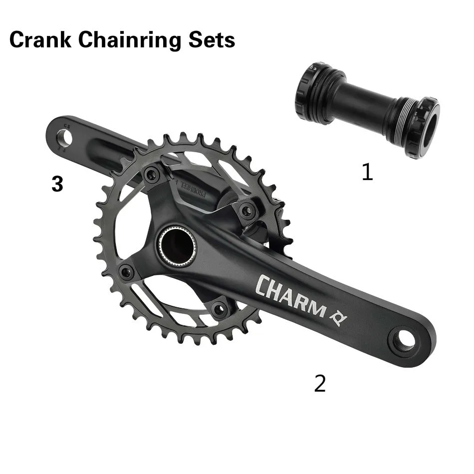 

9/10/11speed Crankset Chainwheel 170mm 36T BB Bottom Bracket Crank Hollow Tooth Plate MTB Bicycle Chainring Sets
