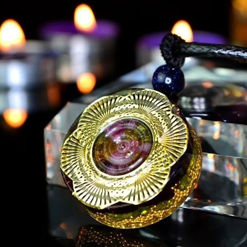 Подвеска AURA REIKI из минерального кристалла эмоциональная гармония гламур