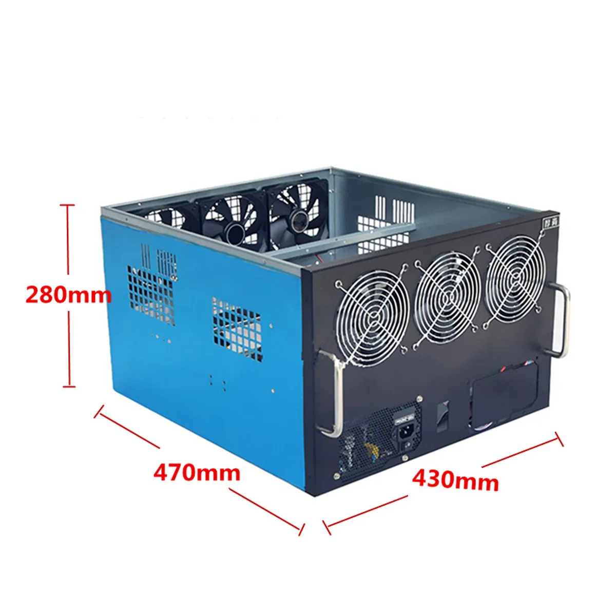 USB 2.0 DIY Dual Power Supply Fan Mining Frame Rig Case For 6 GPU Crypto Currency Miner New Arrival USB 2.0 DIY Dual Power Supply Fan Mining Frame Rig Case For 6 GPU Crypto Currency Miner New Arrival
