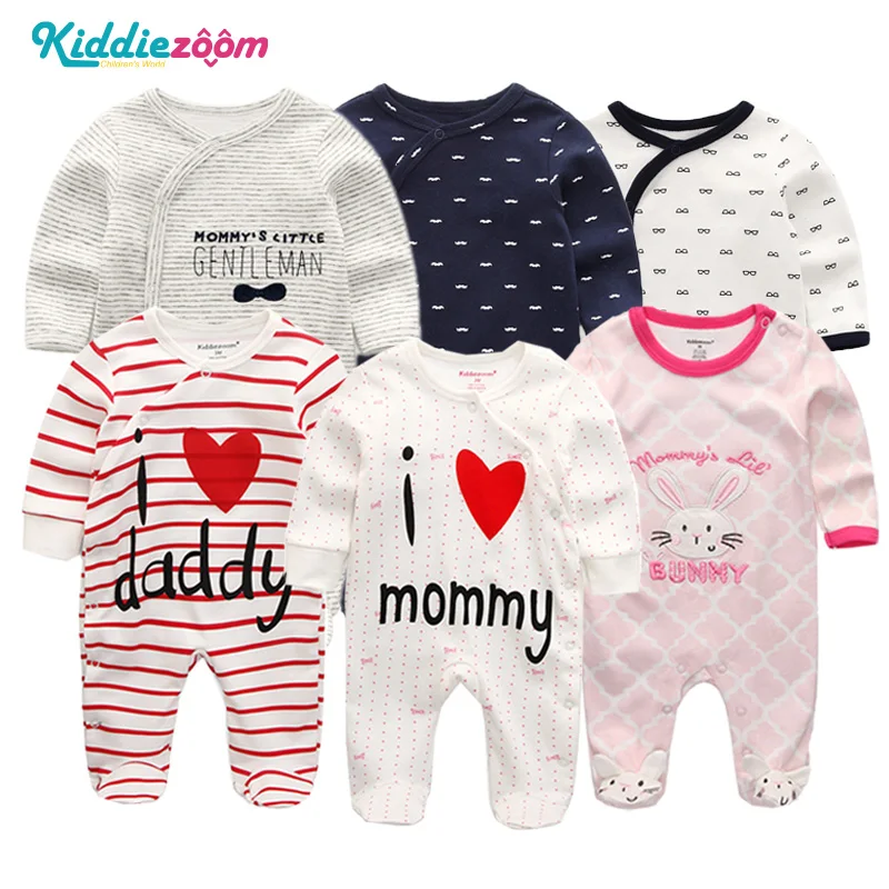 

Baby Rompers Infantil Boys Roupa Newborn Girls Clothes 100% Soft Cotton Pajamas Overalls Long Sheeve Baby Rompers Infant Suits