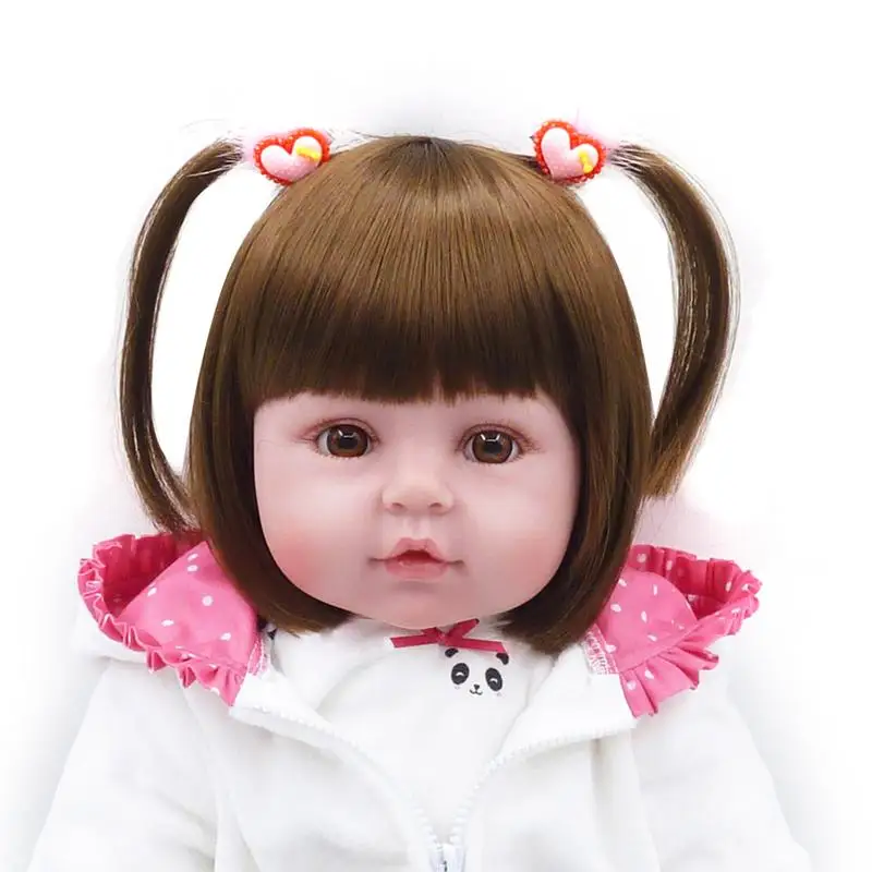 

Brown Eyes Panda Clothes SD Doll Fashion Simulation Doll Reborn Doll Bedtime Educational Toys For Children Birthday Gift Set