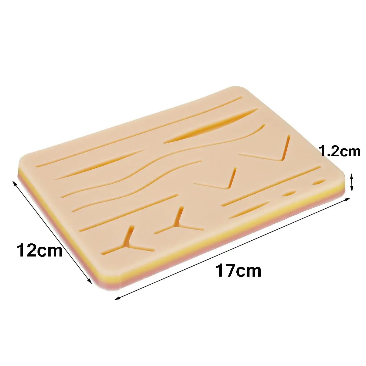 3 Layer Medical Skin Suture Practice Pad Suture Surgical Training Kit Suture Pad Trauma Accessories for Practice Training Use