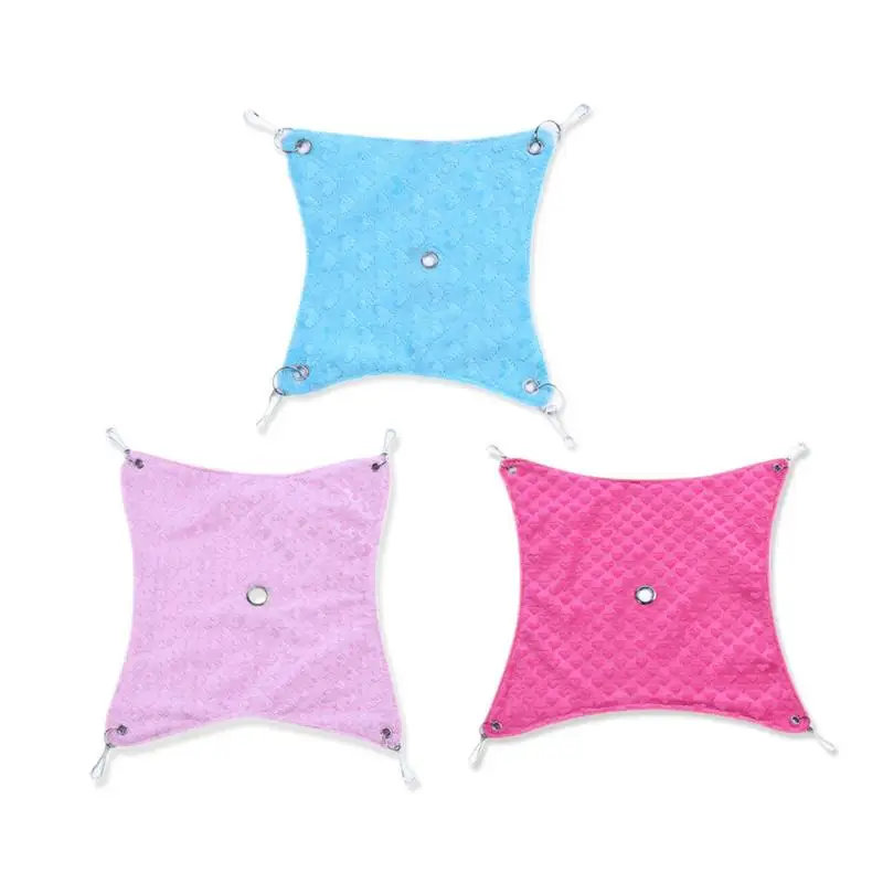 

Small Pet Hamster Chinchilla Hammock Soft Skin-friendly Drain Hole Lovely Heart-shaped Embossed Shape 2019 New
