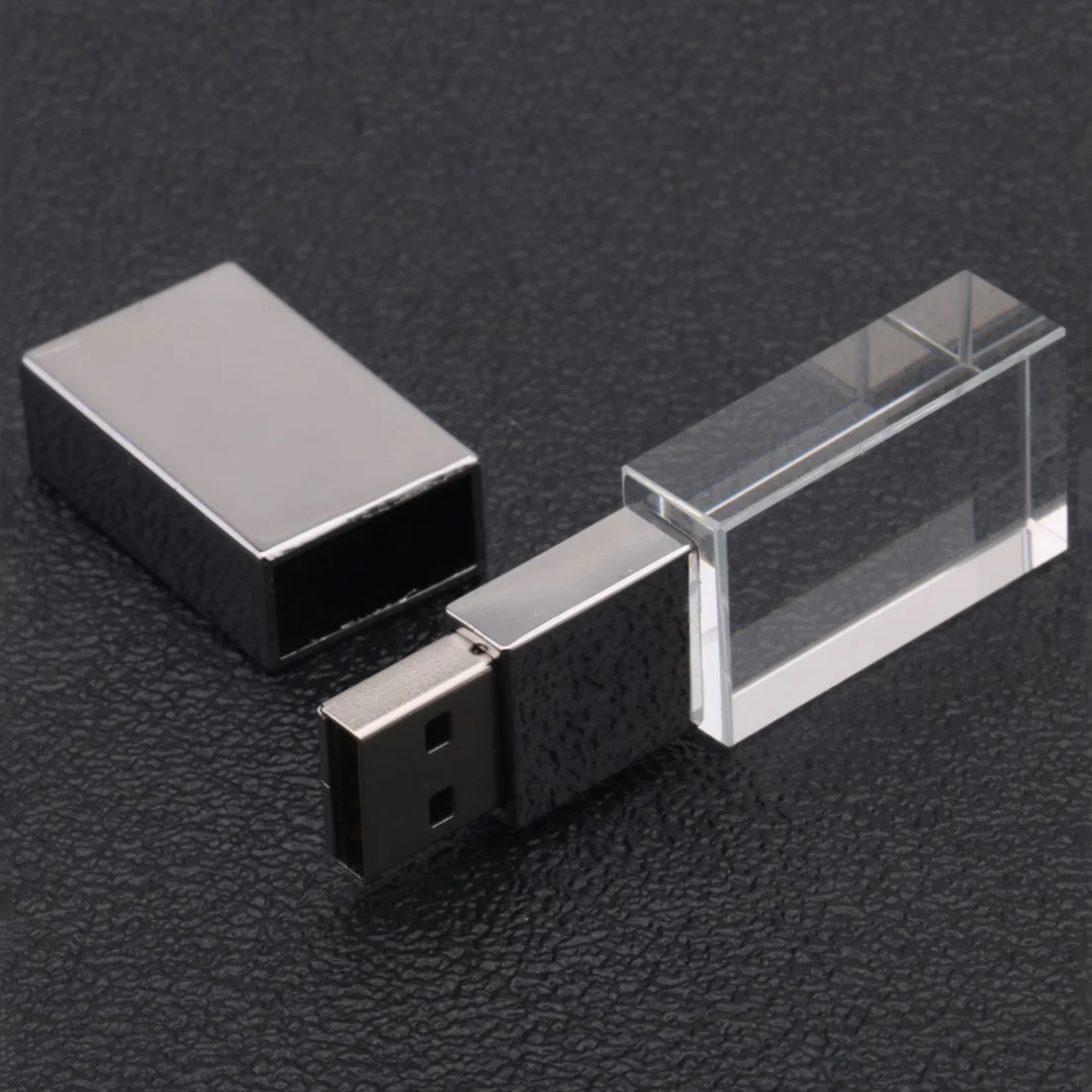 Кристаллический прозрачный светодиодный светильник металлический Usb флеш